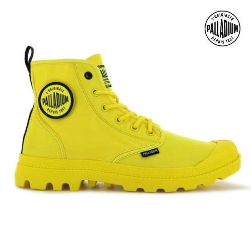 Palladium Pampa Smiley Change Laarzen Dames Geel | NL 58HOXVI